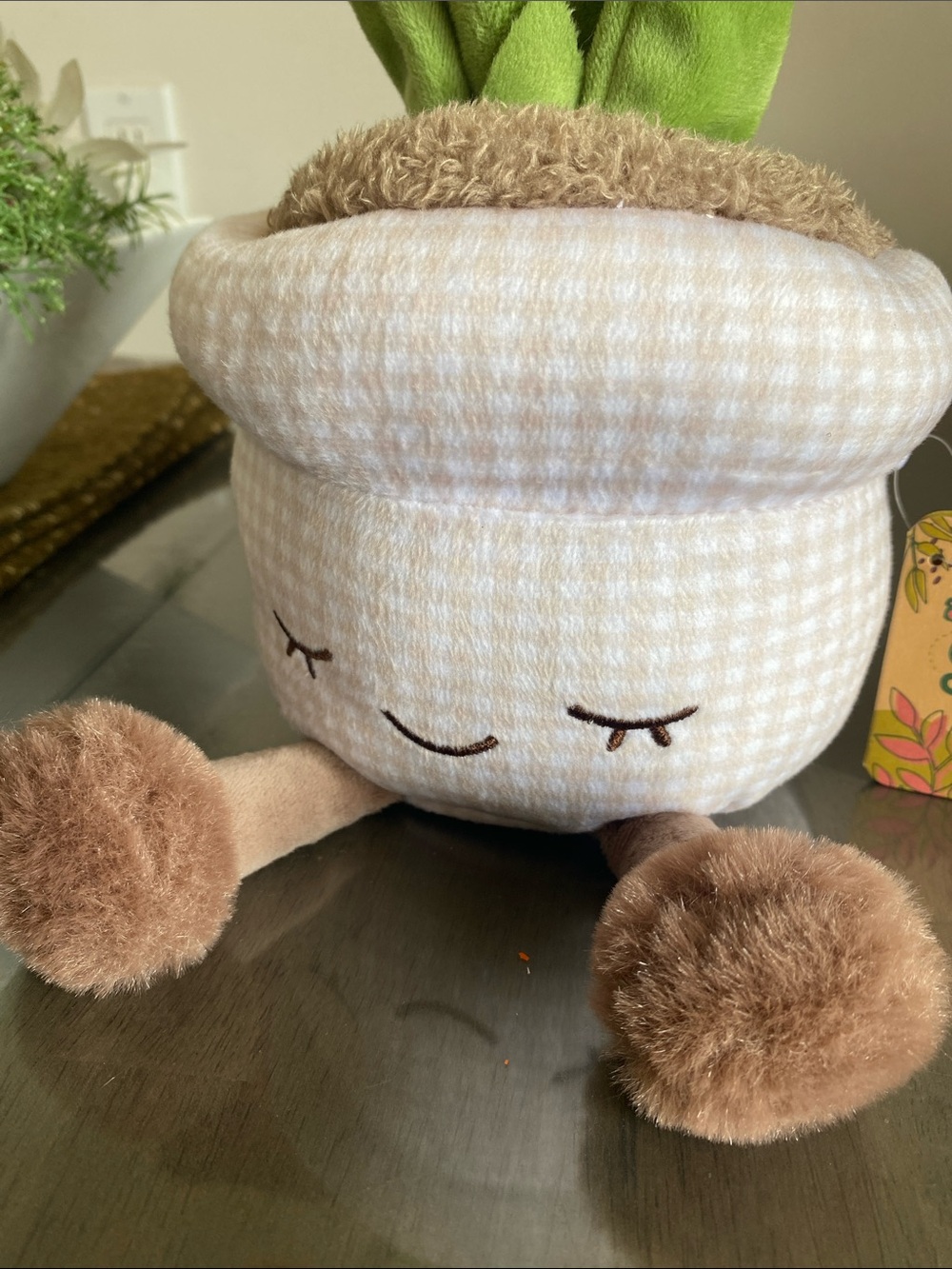 NEW🌈 Greenhouse Russ Plush Daffodil Potted Flower Home Decoration gift - Picture 3 of 8